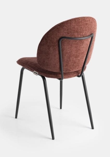 COCO maison Milo eetkamerstoel - burgundy red Rood|Paars Eetkamerstoel