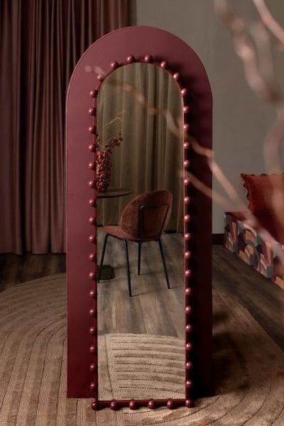 COCO maison Milo eetkamerstoel - burgundy red Rood|Paars Eetkamerstoel