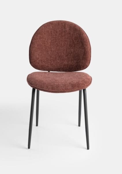 COCO maison Milo eetkamerstoel - burgundy red Rood|Paars Eetkamerstoel