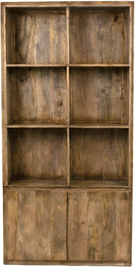 LABEL51 Boekenkast Nori - Nature Smooth - Mangohout Boekenkast|Kast