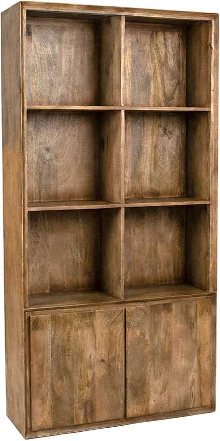 LABEL51 Boekenkast Nori - Nature Smooth - Mangohout Boekenkast|Kast