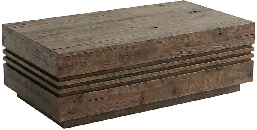 LABEL51 Salontafel Notch - Espresso - Mangohout - 110 cm Bruin Salontafel
