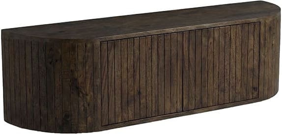 LABEL51 Tv-meubel Miya - Espresso - Mangohout - 140 cm Bruin Tv-meubel|Tv-dressoir