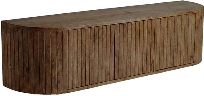 LABEL51 Tv-meubel Miya - Nature Smooth - Mangohout - 160 cm Tv-meubel|Tv-dressoir