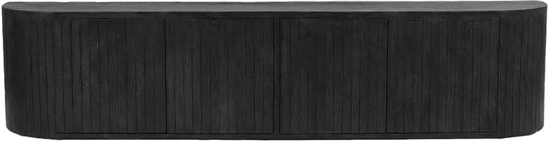 LABEL51 Tv-meubel Miya - Zwart - Mangohout - 190 cm Zwart Tv-meubel|Tv-dressoir