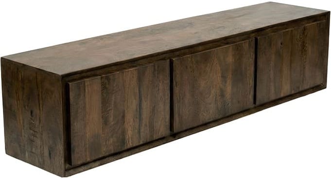 LABEL51 Tv-meubel Nori - Espresso - Mangohout - 160 cm Bruin Tv-meubel|Tv-dressoir