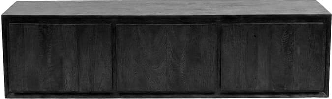 LABEL51 Tv-meubel Nori - Zwart - Mangohout - 160 cm Zwart Tv-meubel|Tv-dressoir