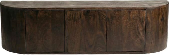 LABEL51 Tv-meubel Saya - Espresso - Mangohout - 160 cm Bruin Tv-meubel|Tv-dressoir