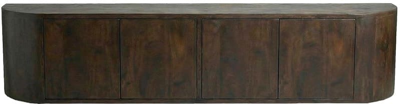LABEL51 Tv-meubel Saya - Espresso - Mangohout - 190 cm Bruin Tv-meubel|Tv-dressoir
