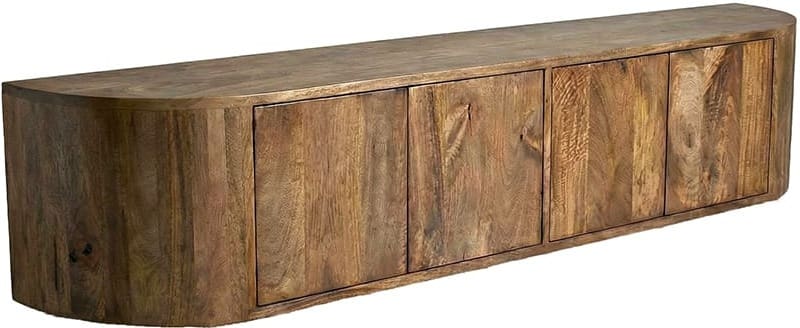 LABEL51 Tv-meubel Saya - Nature Smooth - Mangohout - 190 cm Tv-meubel|Tv-dressoir