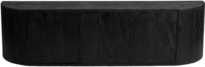 LABEL51 Tv-meubel Saya - Zwart - Mangohout - 160 cm Zwart Tv-meubel|Tv-dressoir