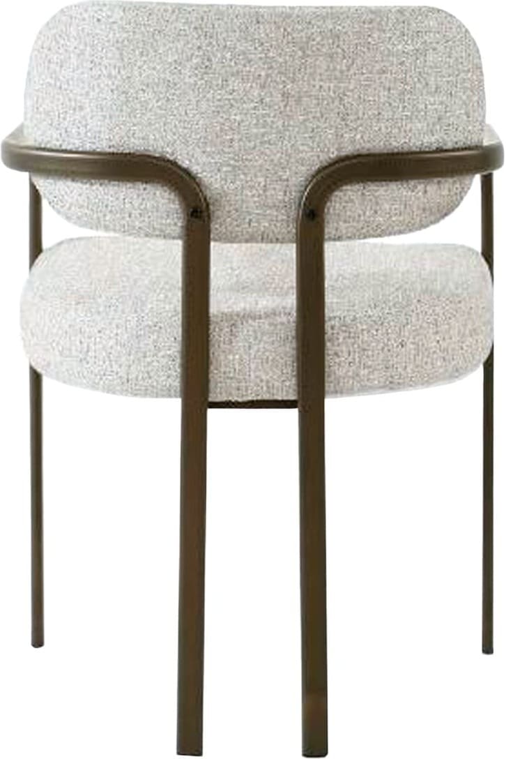 Livingfurn Eetkamerstoel Milan Beige Beige|Wit Eetkamerstoel