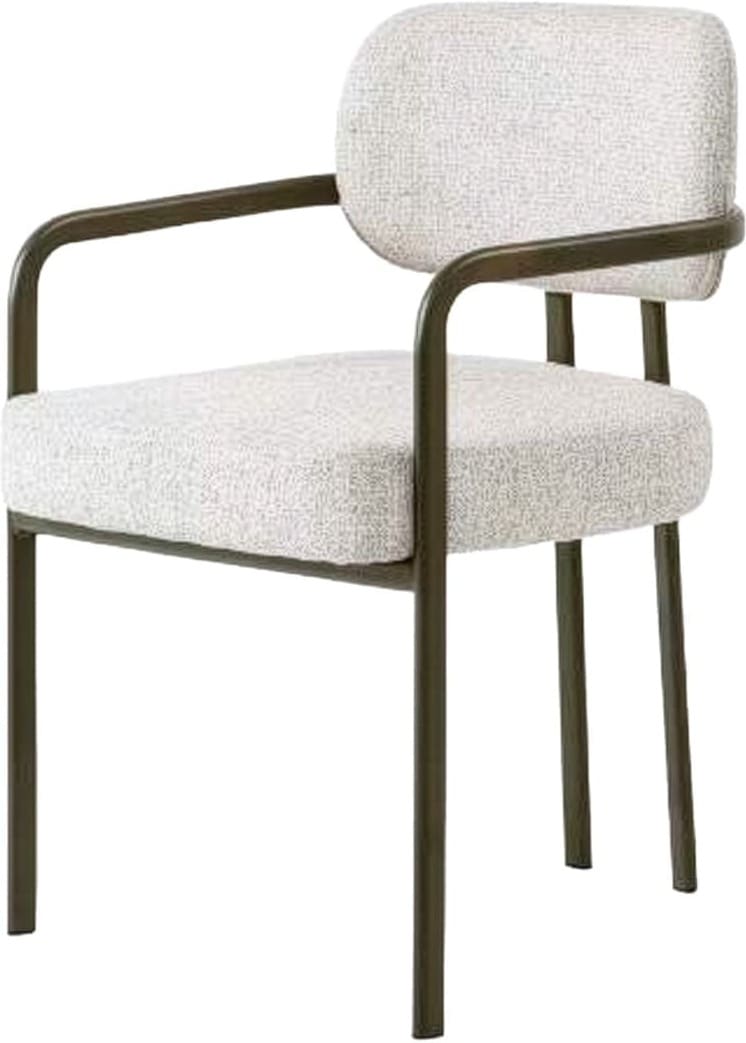 Livingfurn Eetkamerstoel Milan Beige Beige|Wit Eetkamerstoel
