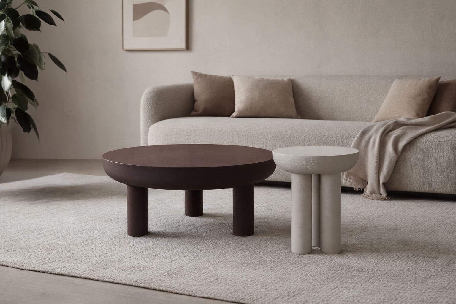 Livingfurn Salontafel Brix Niko Rust Sand Taupe|Bruin|Beige Salontafel