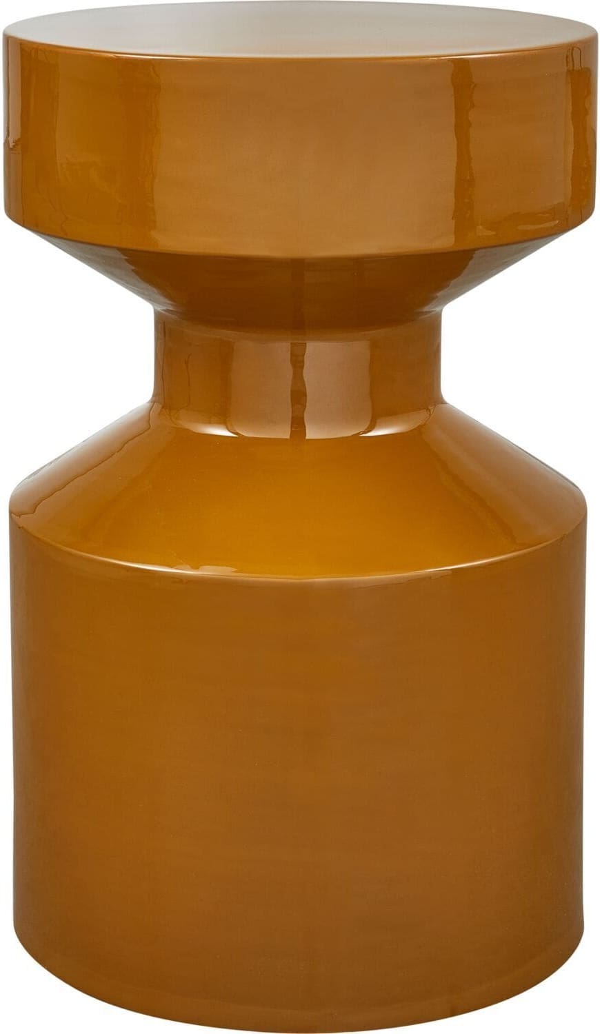 Profijt Meubel Bijzettafel Buso geel 30 cm rond Geel Bijzettafel