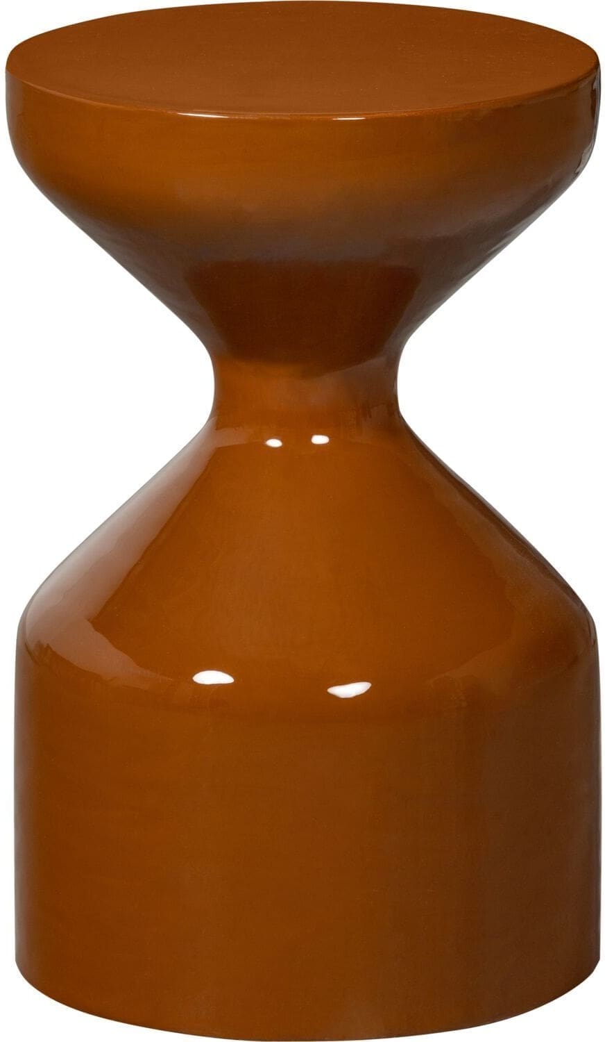 Profijt Meubel Bijzettafel Cinisi bruin 30 cm rond Bruin Bijzettafel