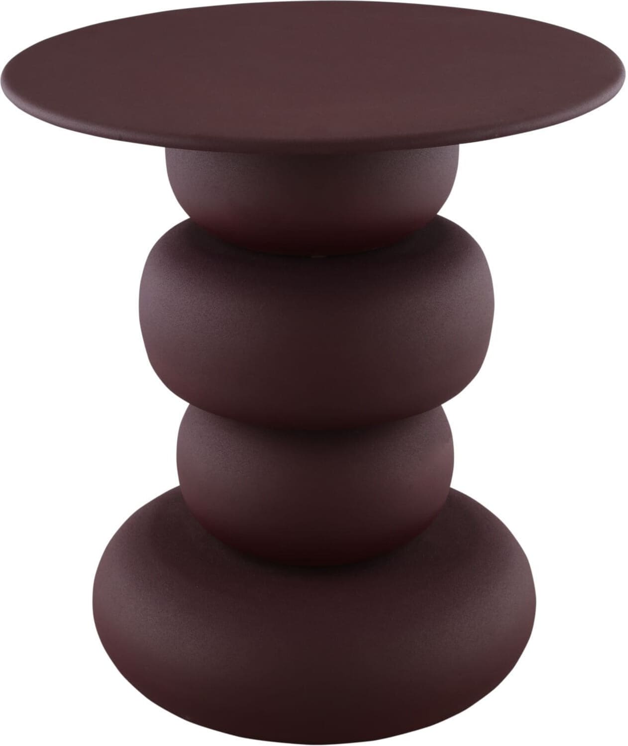 Profijt Meubel Bijzettafel Easdale 40x45 cm rond rood Rood Bijzettafel