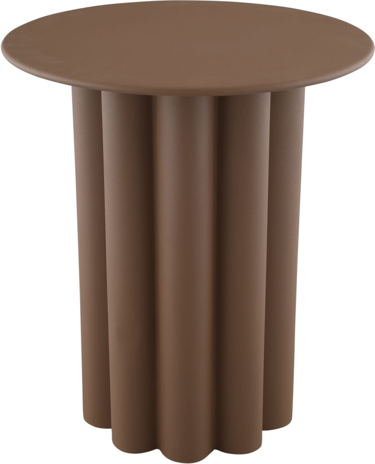 Profijt Meubel Bijzettafel Easdale 43x45 cm rond bruin Bruin Bijzettafel