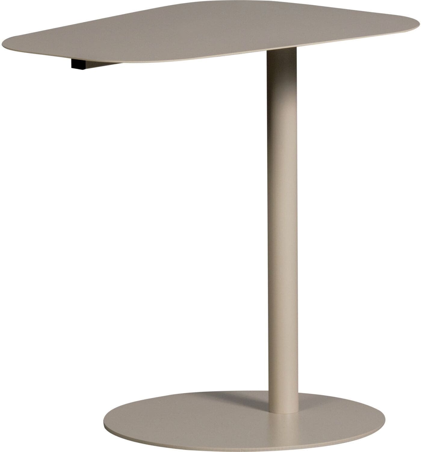 Profijt Meubel Bijzettafel Meri beige 50 cm organisch Beige|Wit Bijzettafel
