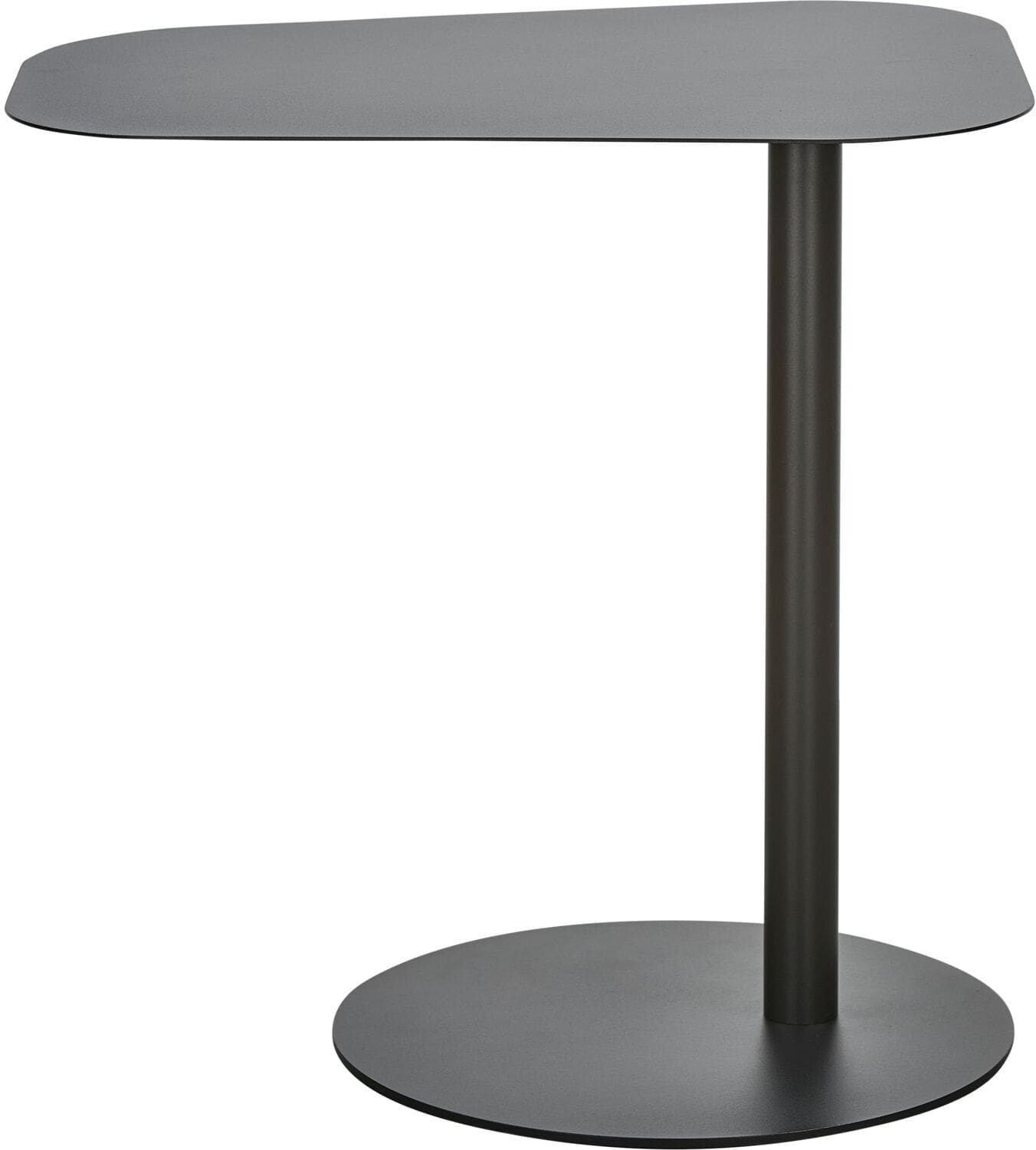 Profijt Meubel Bijzettafel Meri zwart 50 cm organisch Zwart Bijzettafel