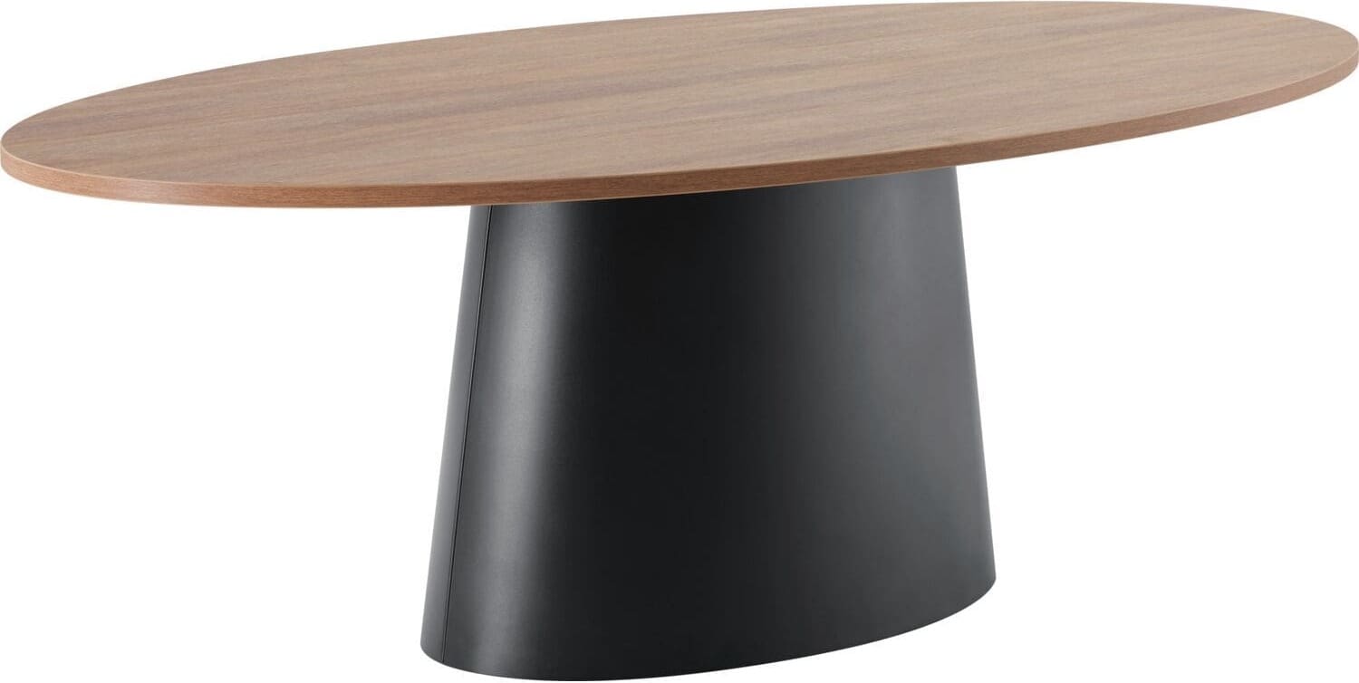 Profijt Meubel Eettafel Levado 225x120 cm ovaal Zwart Eettafel