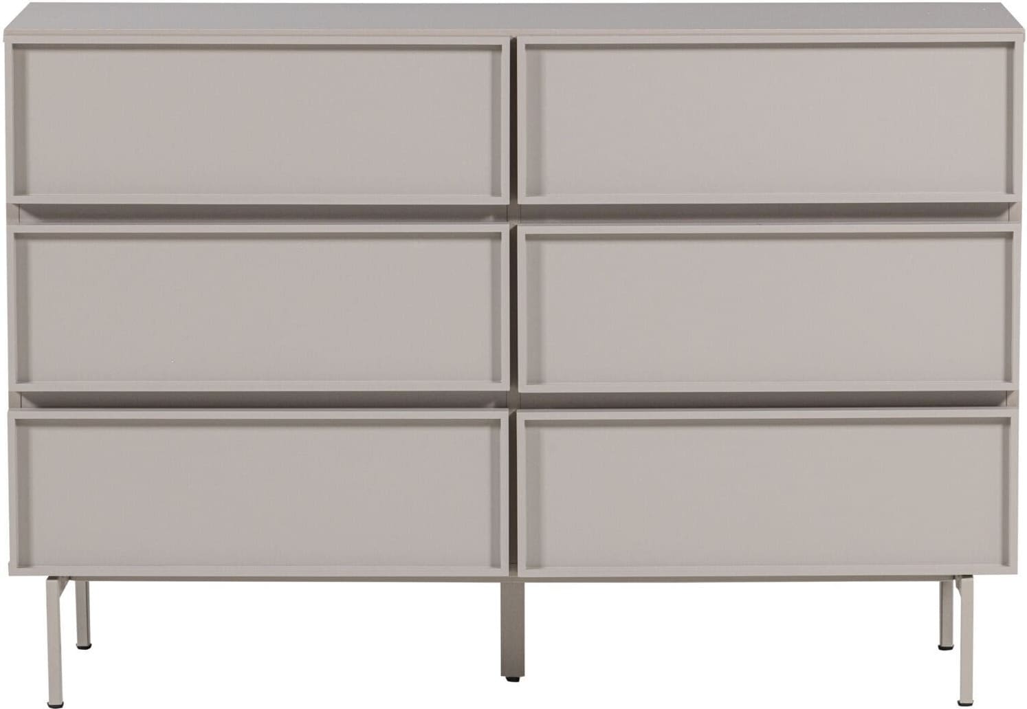 Profijt Meubel Ladekast Woood Tours 120 cm grijs Grijs