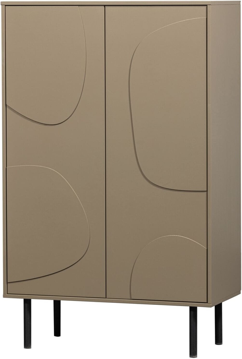 Profijt Meubel Opbergkast Woood Cadiz 135x85x40 cm taupe Taupe Kast|Bergkast