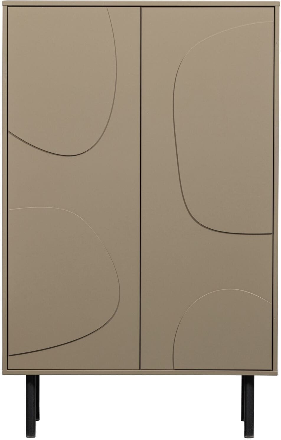 Profijt Meubel Opbergkast Woood Cadiz 135x85x40 cm taupe Taupe Kast|Bergkast