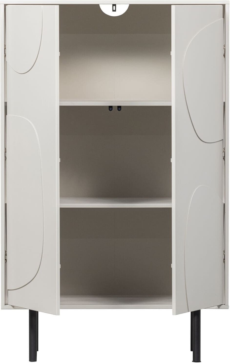 Profijt Meubel Opbergkast Woood Cadiz 135x85x40 cm wit Wit Kast|Bergkast