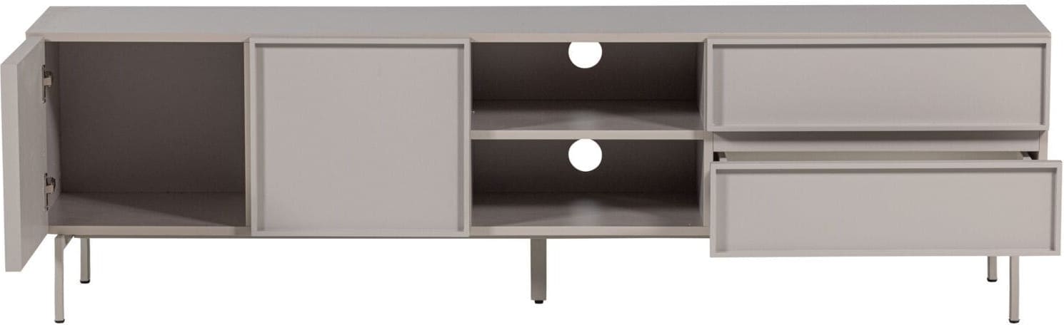 Profijt Meubel Tv-meubel Wood Tours 180 cm grijs Grijs Tv-meubel|Tv-dressoir
