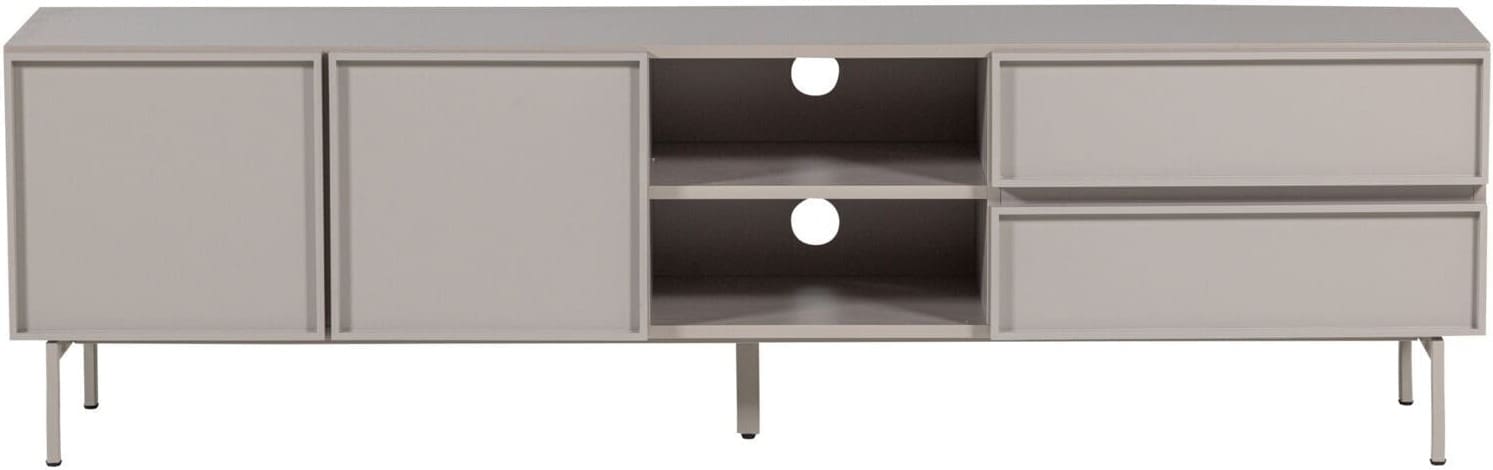 Profijt Meubel Tv-meubel Wood Tours 180 cm grijs Grijs Tv-meubel|Tv-dressoir