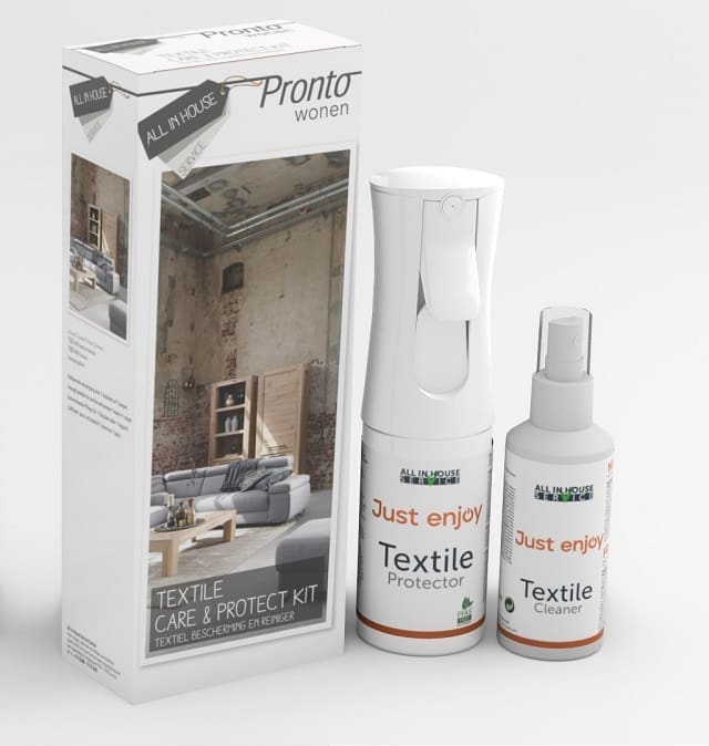 Pronto Wonen All in House Service 5 zits (textiel) elektr. relaxfunctie Groen Onderhoudsmiddel