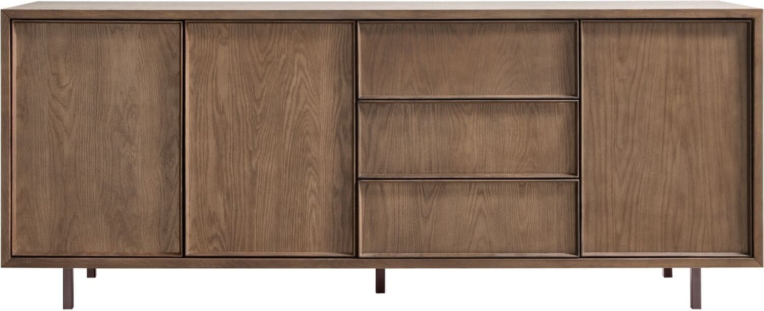 Pronto Wonen Dressoir Calvo 80x200x45 cm bruin Bruin Dressoir