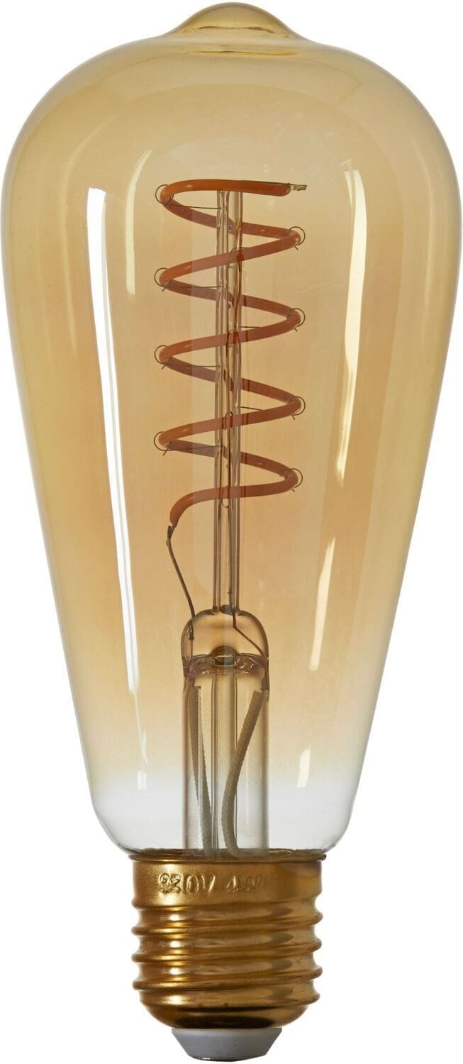 Pronto Wonen E27 Ledlamp Luce amber 4 Watt 6,5 cm hoekig Geel|Oranje Verlichting