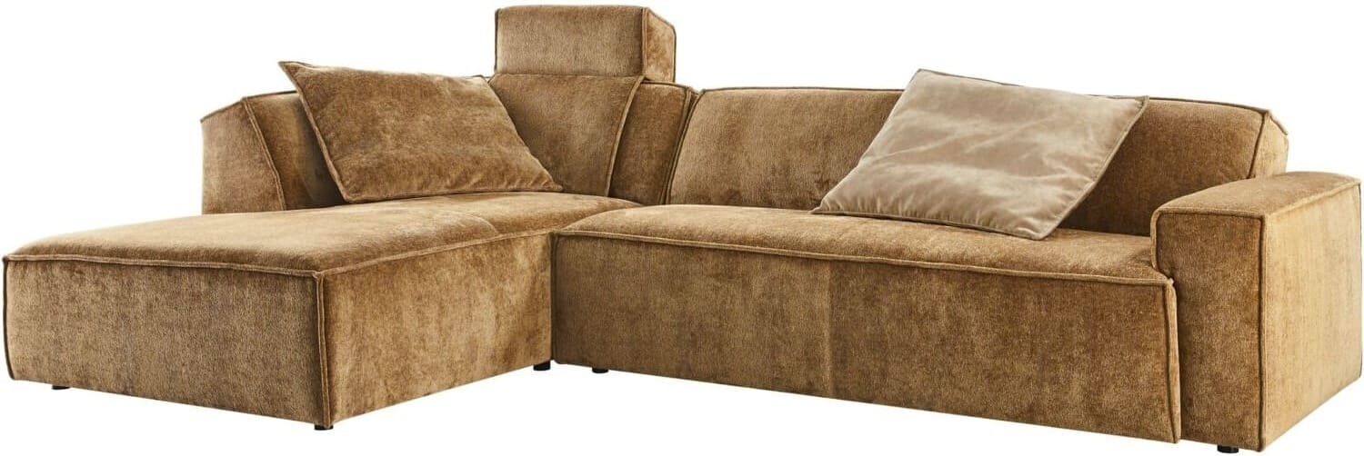 Pronto Wonen Elementenbank links Baricci teddy bruin excellent comfort Bruin Bank