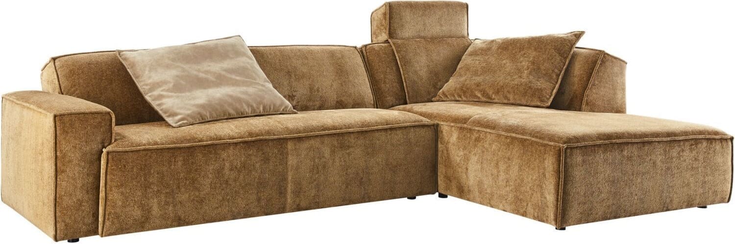 Pronto Wonen Elementenbank rechts Baricci teddy bruin excellent comfort Bruin Bank