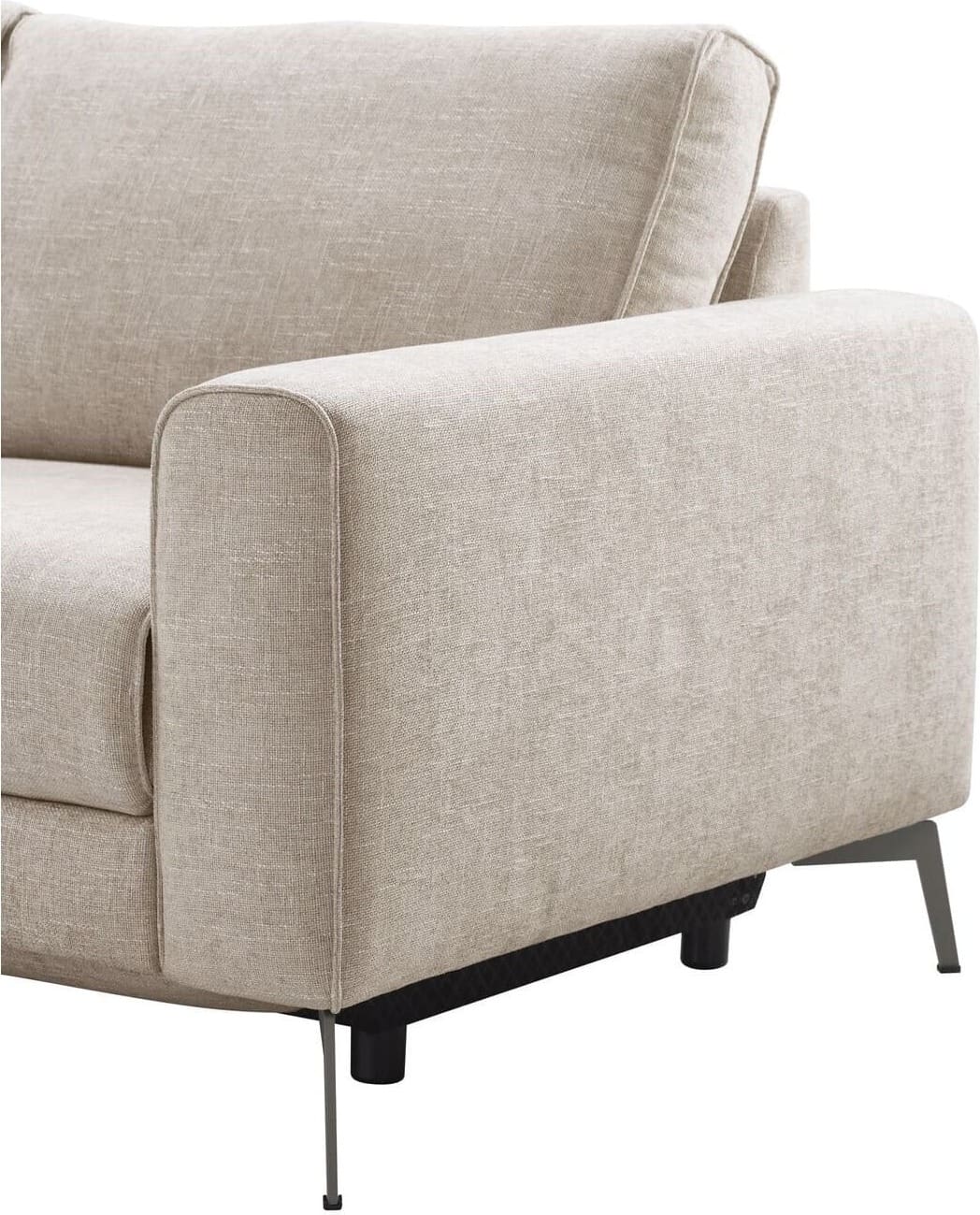 Pronto Wonen Hoekbank Linoza naturel relaxfunctie rechts premium comfort Naturel Bank