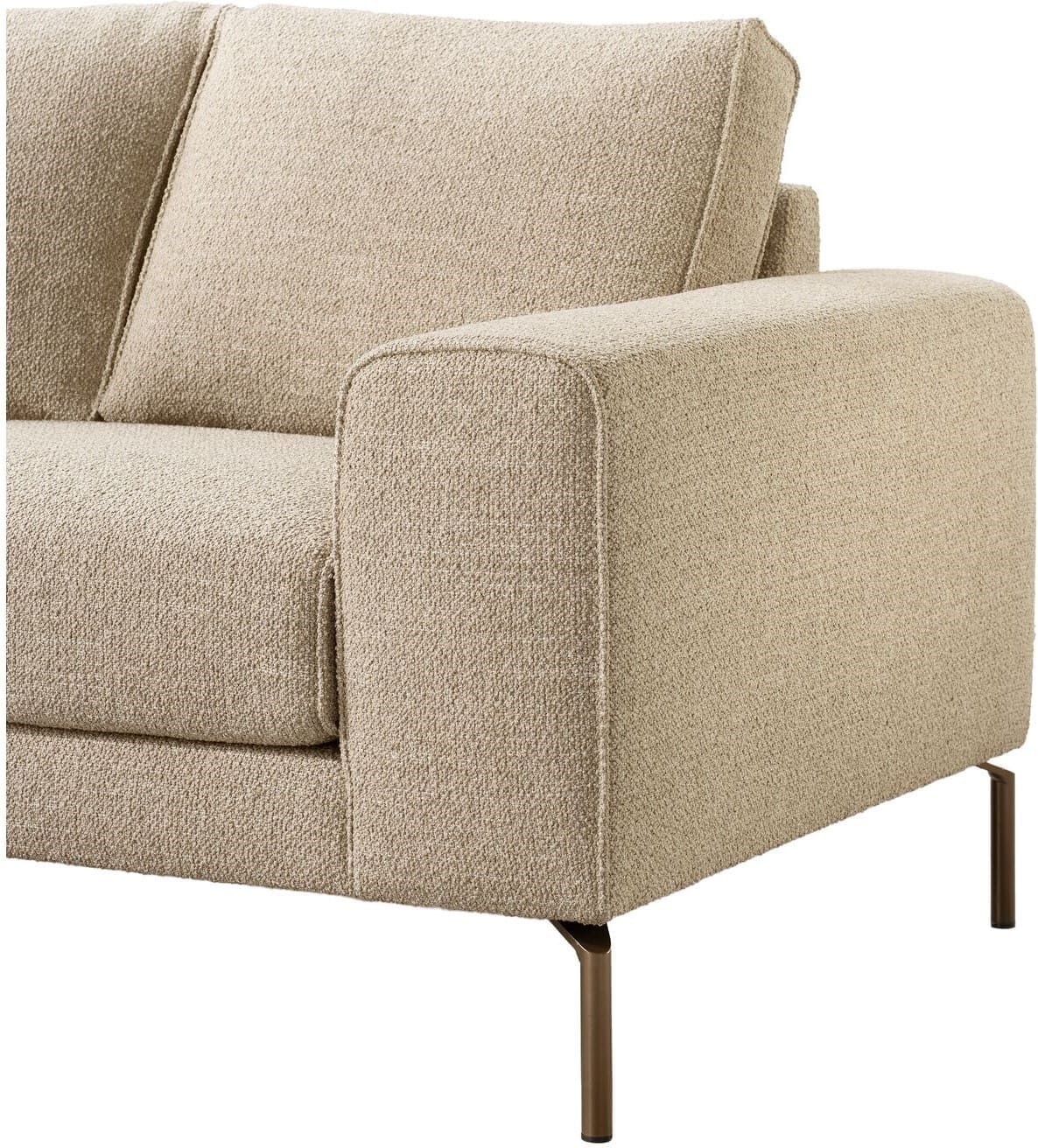 Pronto Wonen Hoekbank links Linoza taupe supreme comfort Taupe Bank