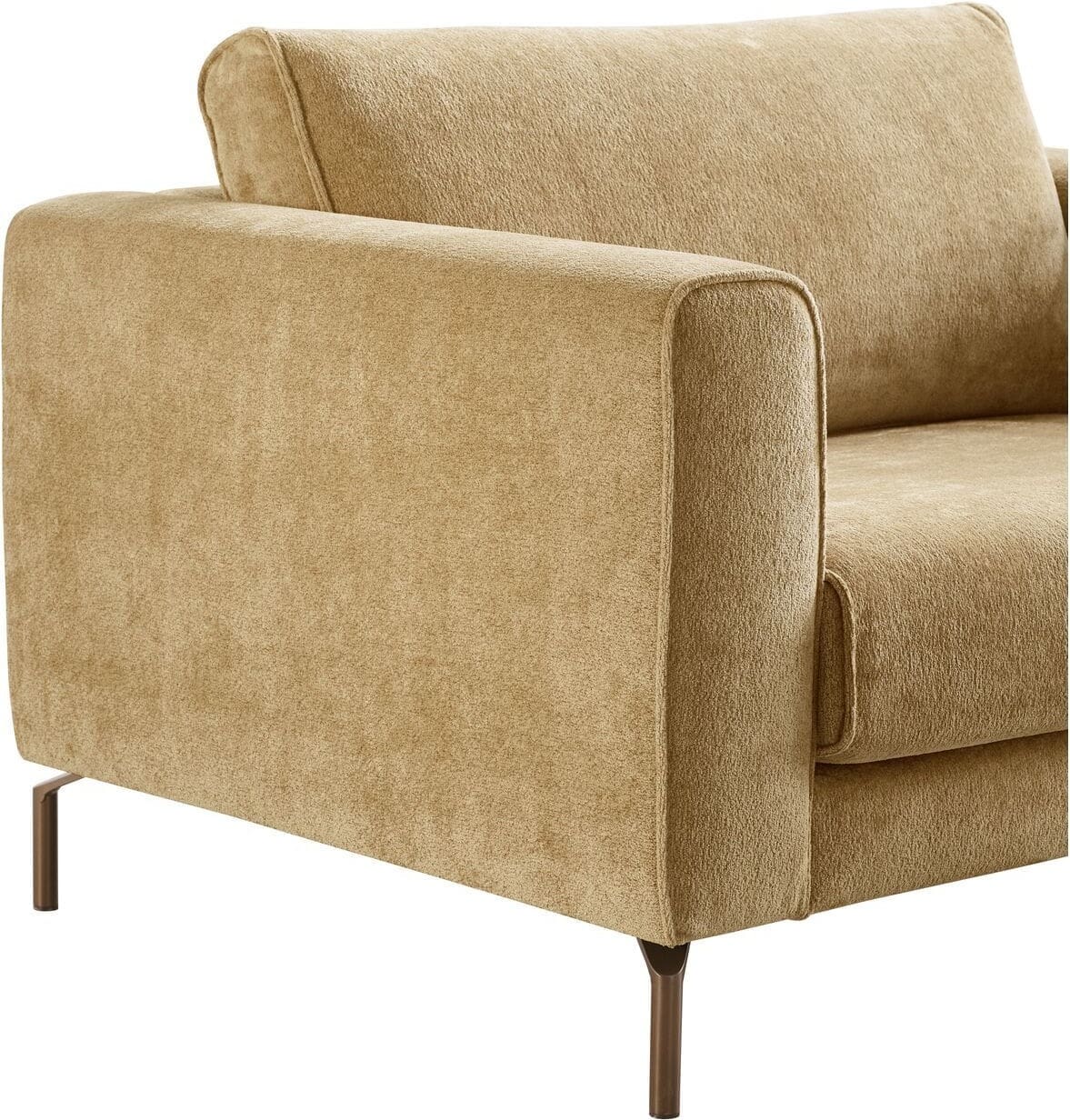 Pronto Wonen Loveseat Linoza bouclé lichtbruin premium comfort Bruin Bank