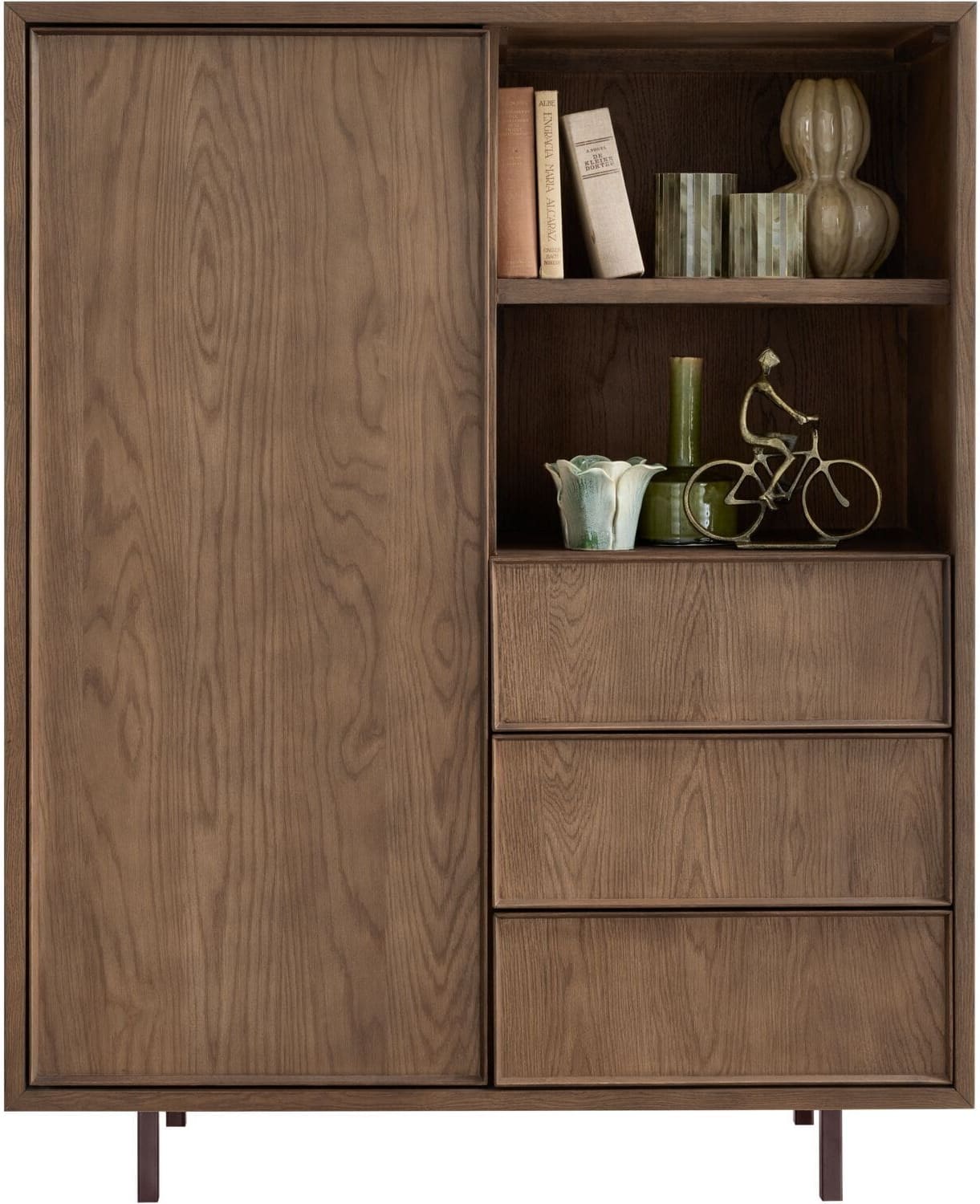 Pronto Wonen Opbergkast Calvo 143x115x045 cm bruin Bruin Opbergkast