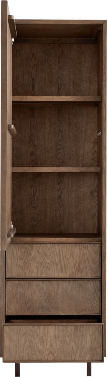 Pronto Wonen Opbergkast Calvo 202x060x040 cm bruin 3 lades Bruin Opbergkast