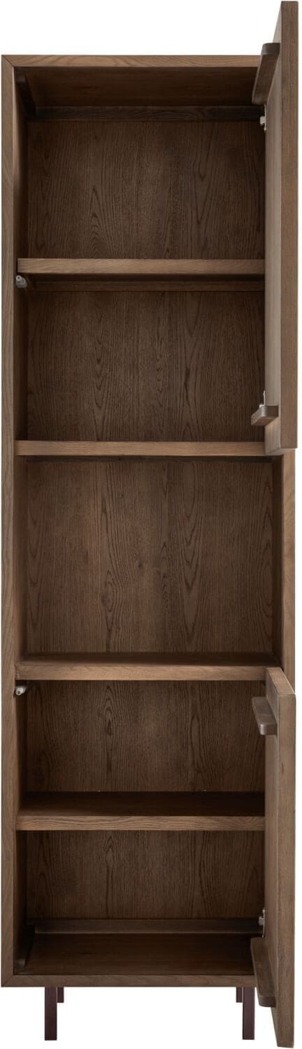 Pronto Wonen Opbergkast Calvo 202x060x040 cm bruin Bruin Opbergkast