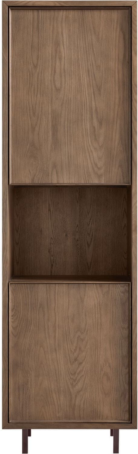 Pronto Wonen Opbergkast Calvo 202x060x040 cm bruin Bruin Opbergkast