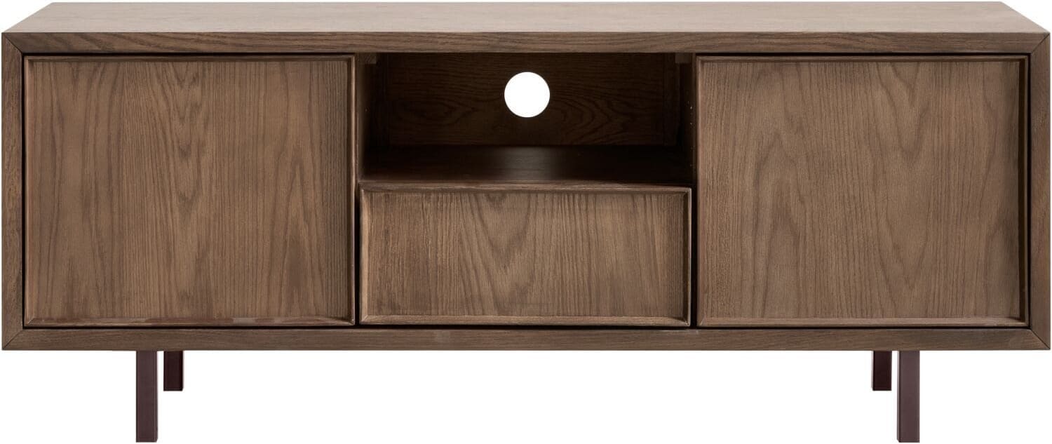 Pronto Wonen Tv-meubel Calvo 125 cm bruin Bruin Tv-meubel|Tv-dressoir