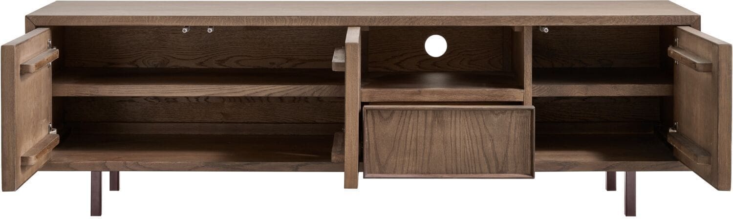 Pronto Wonen Tv-meubel Calvo 165 cm bruin Bruin Tv-meubel|Tv-dressoir