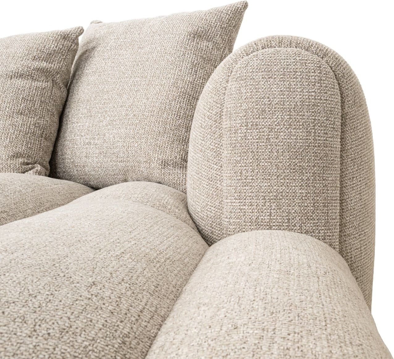 Richmond Interiors Bank Novaro natural fancy lounge right Beige Bank