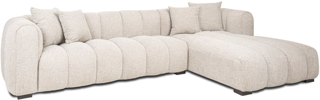 Richmond Interiors Bank Novaro natural fancy lounge right Beige Bank