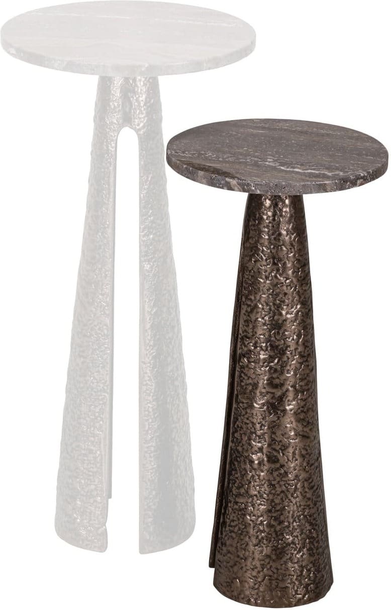 Richmond Interiors Bijzettafel Eldora bronze 25Ø Brons Bijzettafel