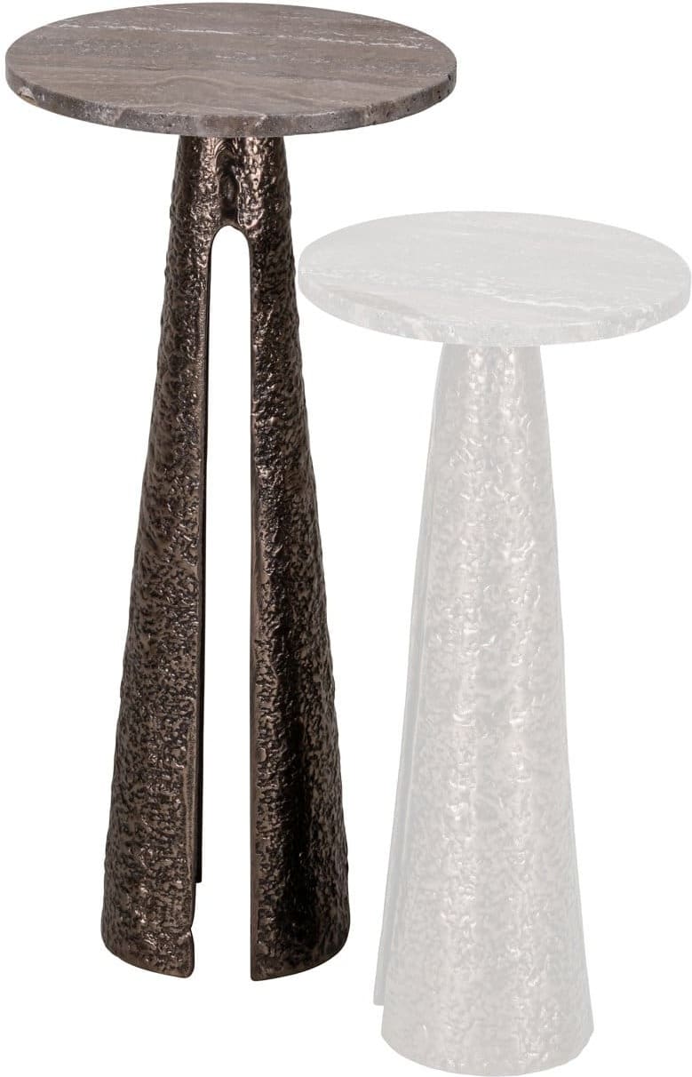 Richmond Interiors Bijzettafel Eldora bronze 30Ø Brons Bijzettafel