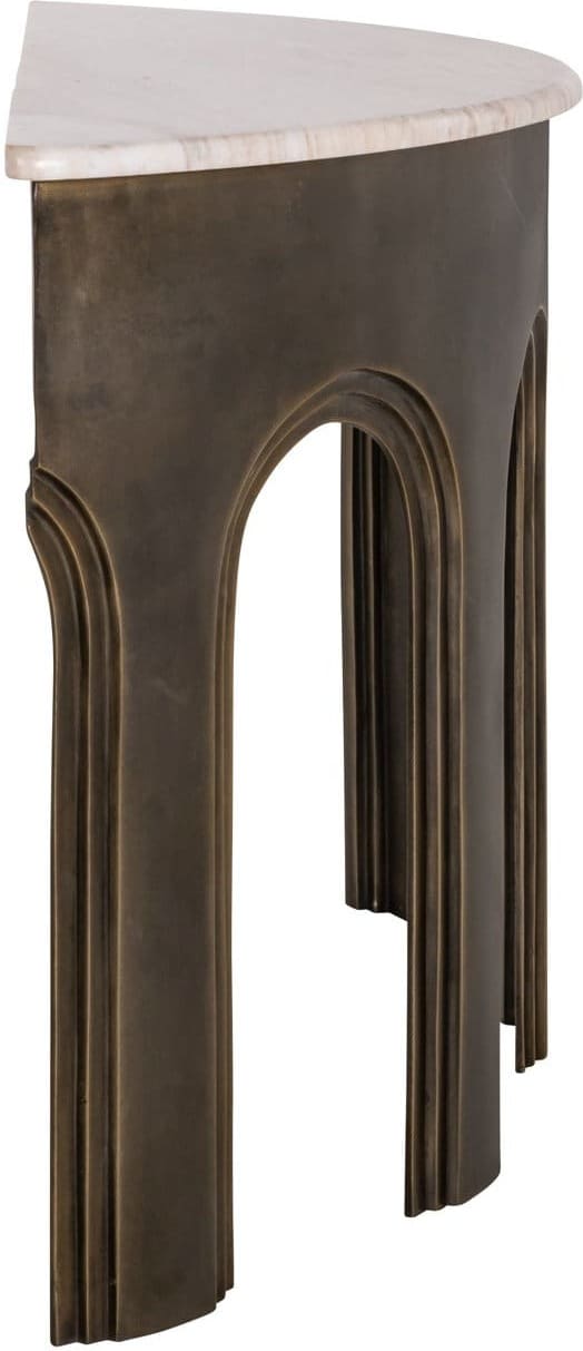 Richmond Interiors Console Sanchis brass antique Wandtafel